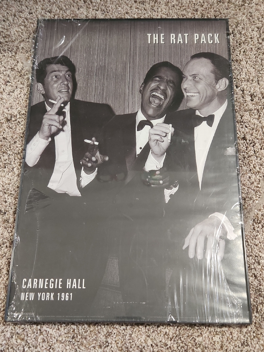 Framed Vintage Rat Pack Poster - No Show Frame 11×17